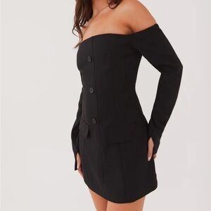 Peppermayo Exclusive - Dominique Blazer Mini Dress - Black